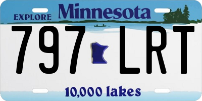 MN license plate 797LRT