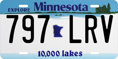 MN license plate 797LRV