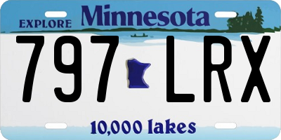 MN license plate 797LRX