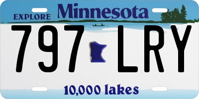 MN license plate 797LRY