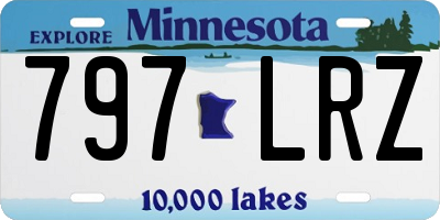 MN license plate 797LRZ