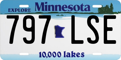 MN license plate 797LSE