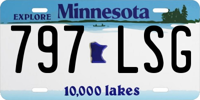 MN license plate 797LSG