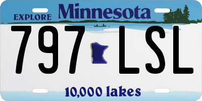 MN license plate 797LSL