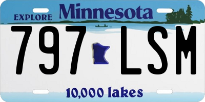 MN license plate 797LSM
