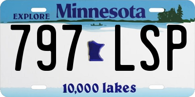 MN license plate 797LSP
