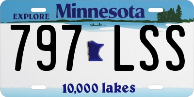 MN license plate 797LSS