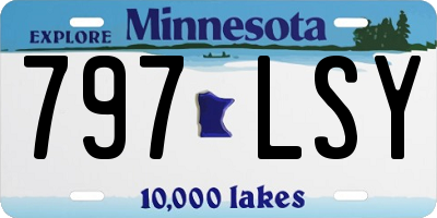 MN license plate 797LSY