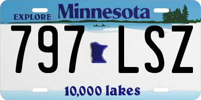 MN license plate 797LSZ