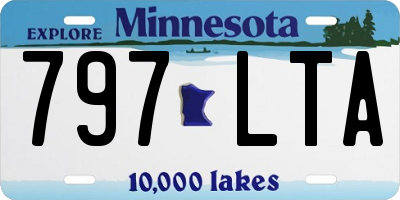 MN license plate 797LTA