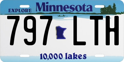 MN license plate 797LTH