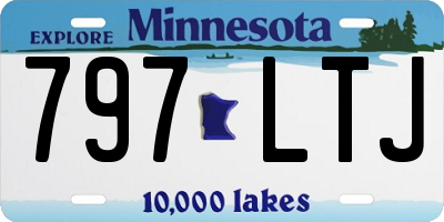 MN license plate 797LTJ