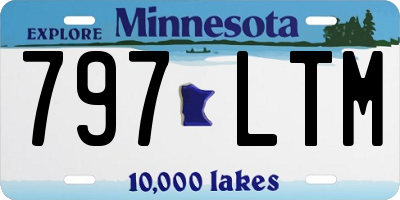 MN license plate 797LTM
