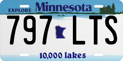 MN license plate 797LTS