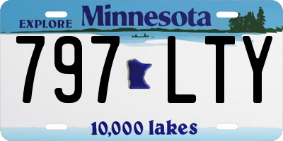 MN license plate 797LTY