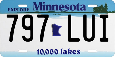 MN license plate 797LUI