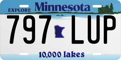 MN license plate 797LUP