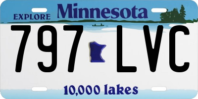 MN license plate 797LVC