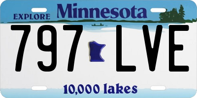 MN license plate 797LVE