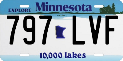 MN license plate 797LVF