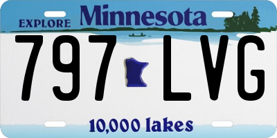 MN license plate 797LVG