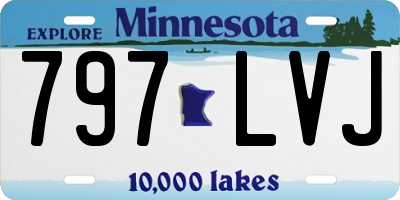 MN license plate 797LVJ