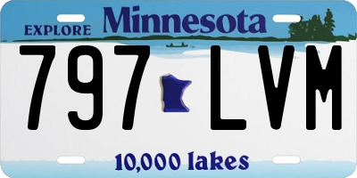 MN license plate 797LVM