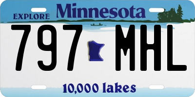 MN license plate 797MHL