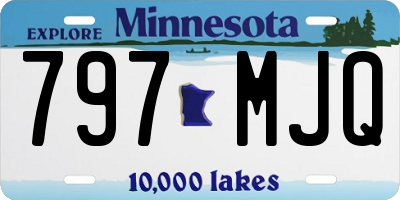 MN license plate 797MJQ