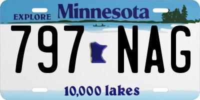 MN license plate 797NAG