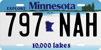 MN license plate 797NAH