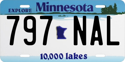 MN license plate 797NAL