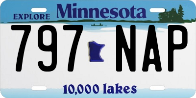 MN license plate 797NAP