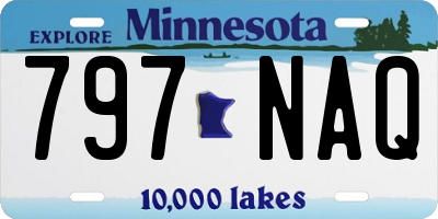 MN license plate 797NAQ