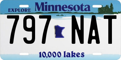 MN license plate 797NAT