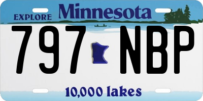 MN license plate 797NBP