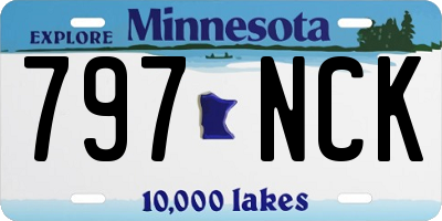 MN license plate 797NCK