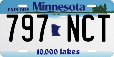 MN license plate 797NCT