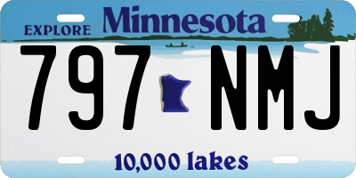 MN license plate 797NMJ