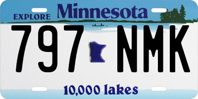 MN license plate 797NMK