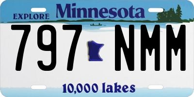 MN license plate 797NMM