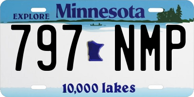 MN license plate 797NMP