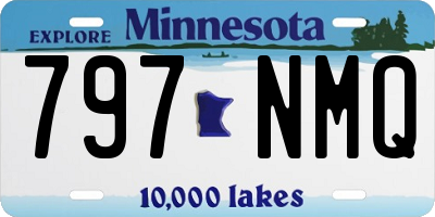 MN license plate 797NMQ