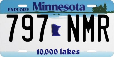 MN license plate 797NMR