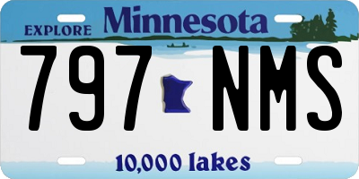 MN license plate 797NMS