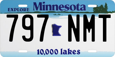 MN license plate 797NMT