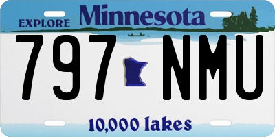 MN license plate 797NMU