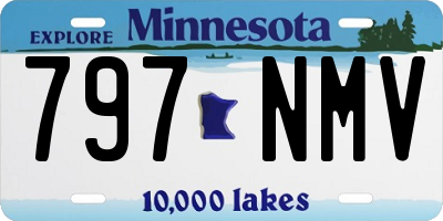 MN license plate 797NMV
