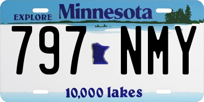MN license plate 797NMY