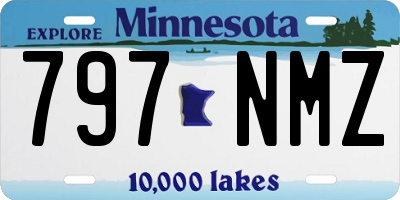 MN license plate 797NMZ